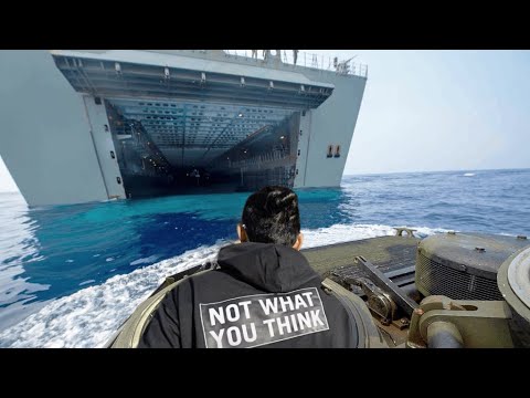 I Flew Into US Navy&#39;s Largest Stealth Ship - YouTube