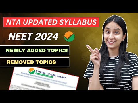 NEET 2024 Updated Syllabus | Confusion to Clarity #neet #neet2024 #update - YouTube
