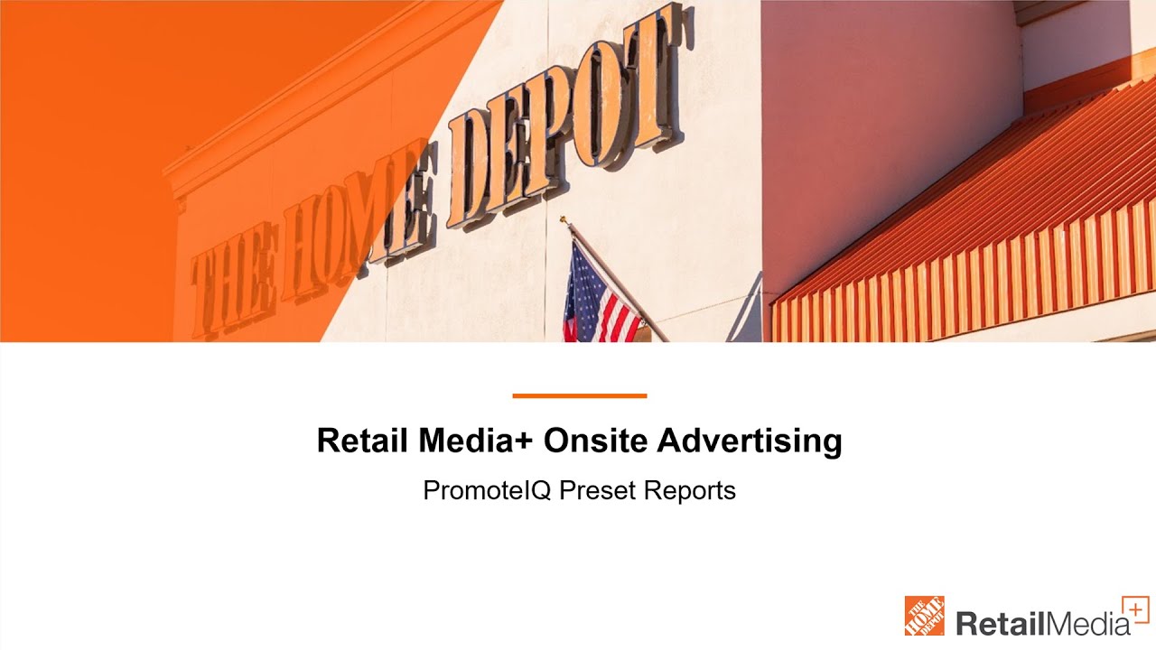 Microsoft Retail Media - The Home Depot - Preset Reports - YouTube
