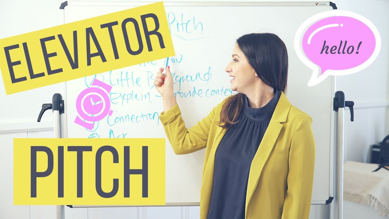 How To Create Your 30 Second Elevator Pitch! | The Intern Queen - YouTube