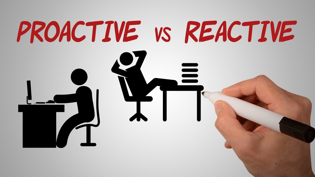 Proactive vs Reactive | Be Proactive - YouTube