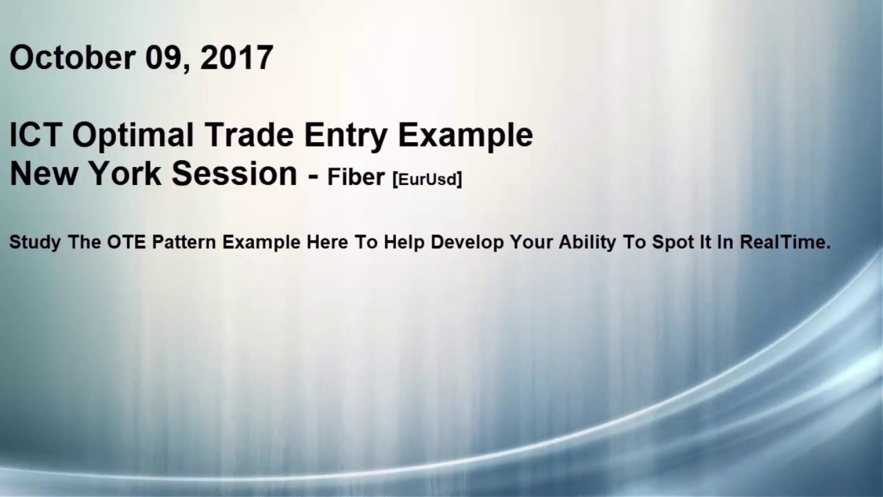 Pattern Recognition - Fiber OTE NYO and Asian Session - YouTube