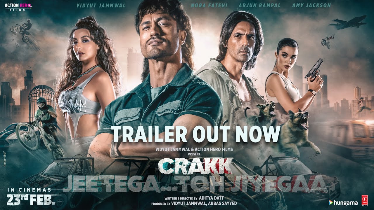 Crakk - Jeetegaa Toh Jiyegaa | Official Trailer | Vidyut Jammwal Arjun R Nora F | Aditya D |  Amy J - YouTube