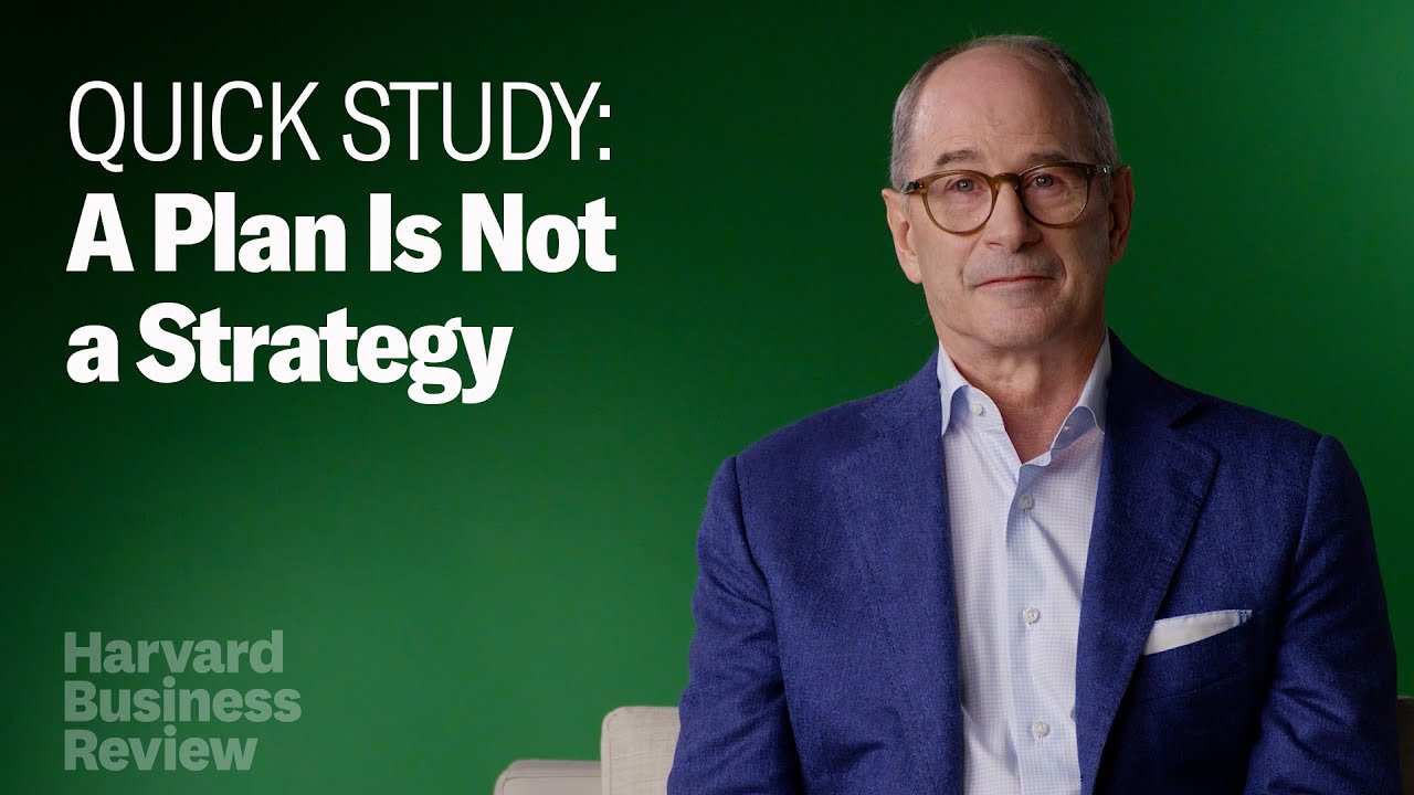 A Plan Is Not a Strategy - YouTube