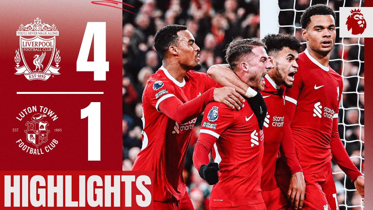 Brilliant Anfield Comeback! Liverpool 4-1 Luton Town | Highlights - YouTube
