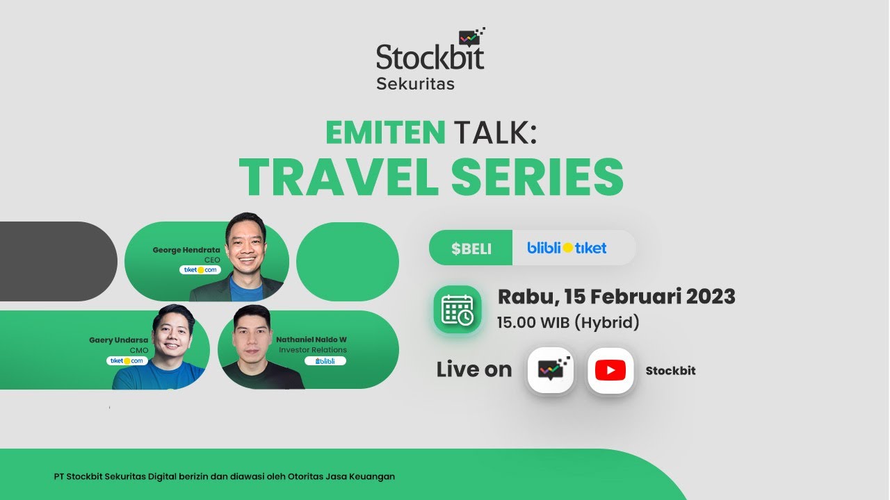 Emiten Talk: Travel Series - Stockbit x BELI - YouTube