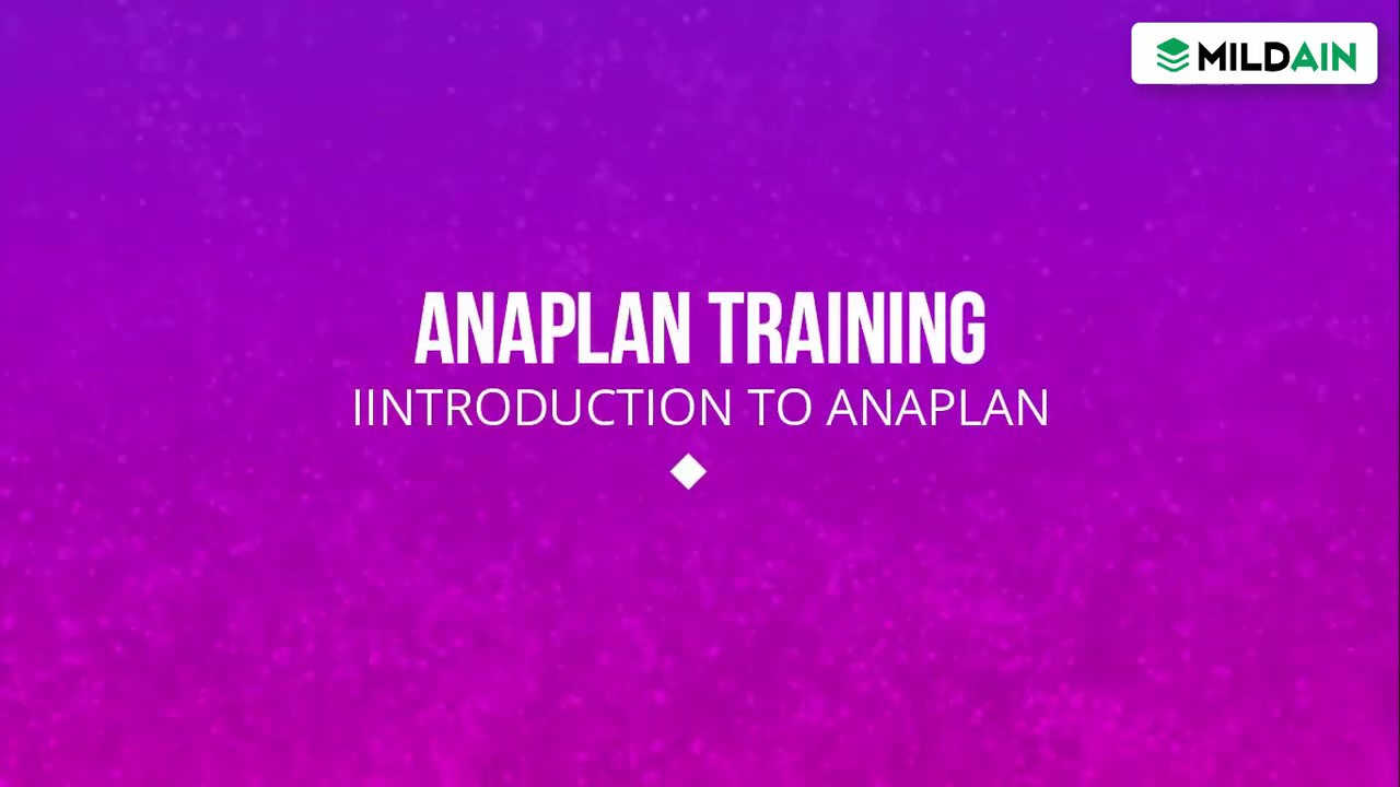Introduction To Anaplans | Anaplans Training [2020] - YouTube